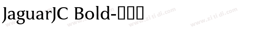 JaguarJC Bold字体转换